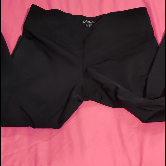 ASICS CAPRI LEGGINGS BLACK MESH SIZE LARGE - Picture 4 of 9